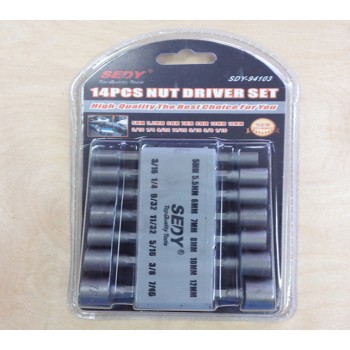 Power Nut Driver Set 14 Pieces